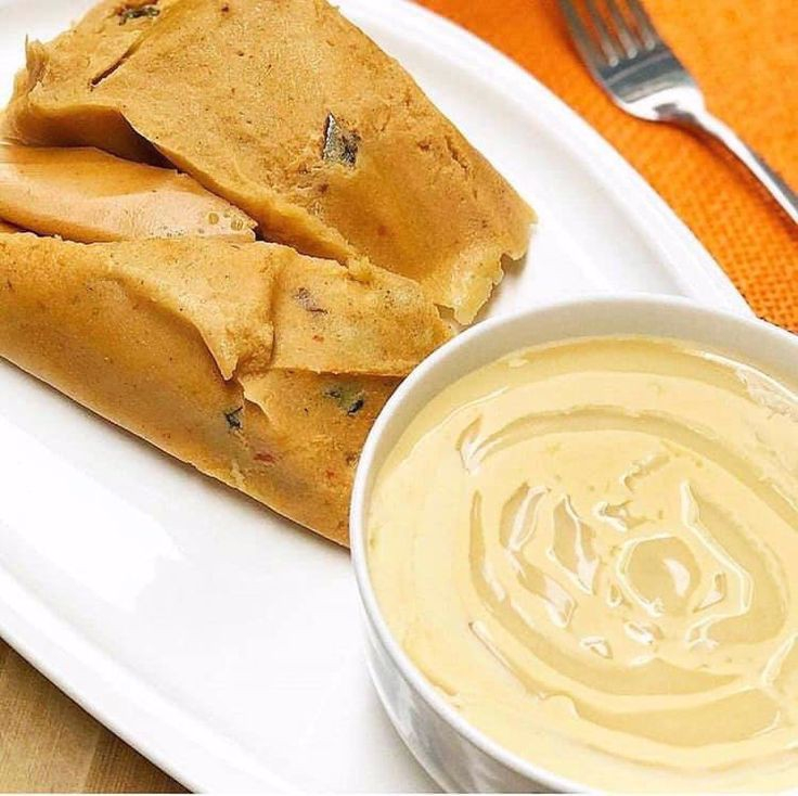 Pap &  Moi-Moi with Chocolate. image