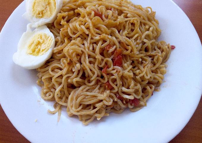 Indomie & Boiled Egg. image